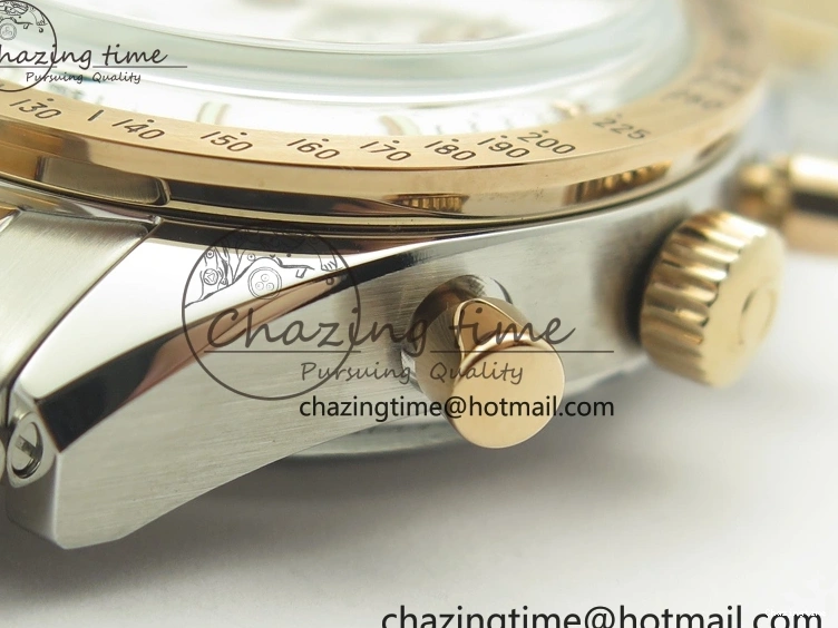 0106 Thermal Speedmaster ’57 Co-Axial SS RG OMF 1:1 Best Edition White Dial On SS RG Bracelet A9300 (Free Leather Strap) 8074